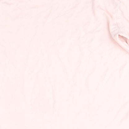 George Girls Pink  Cotton Basic Casual Size 13-14 Years Round Neck  - Pudsey Blush