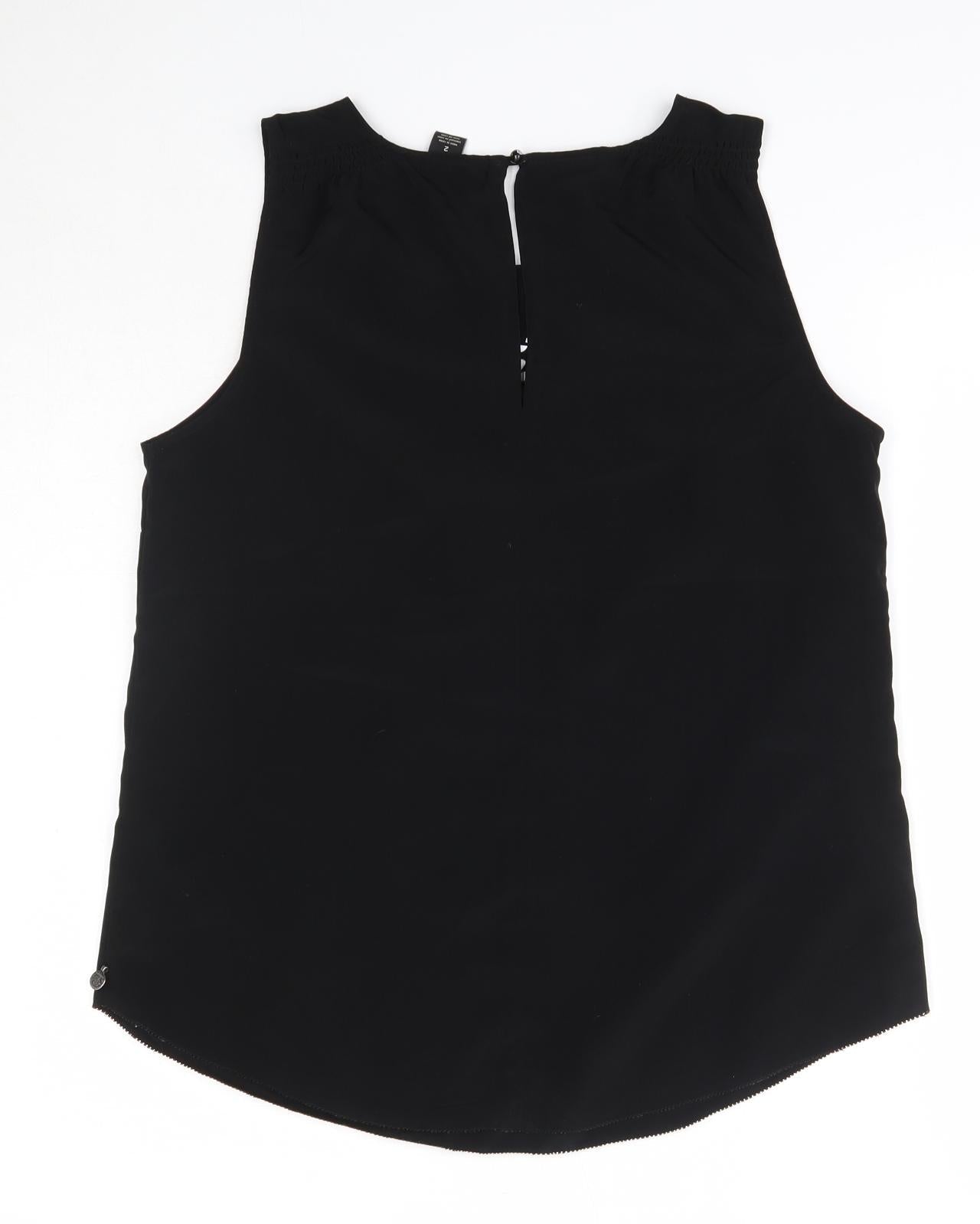 Womens UK Size M Maison Scotch Black Basic Blouse