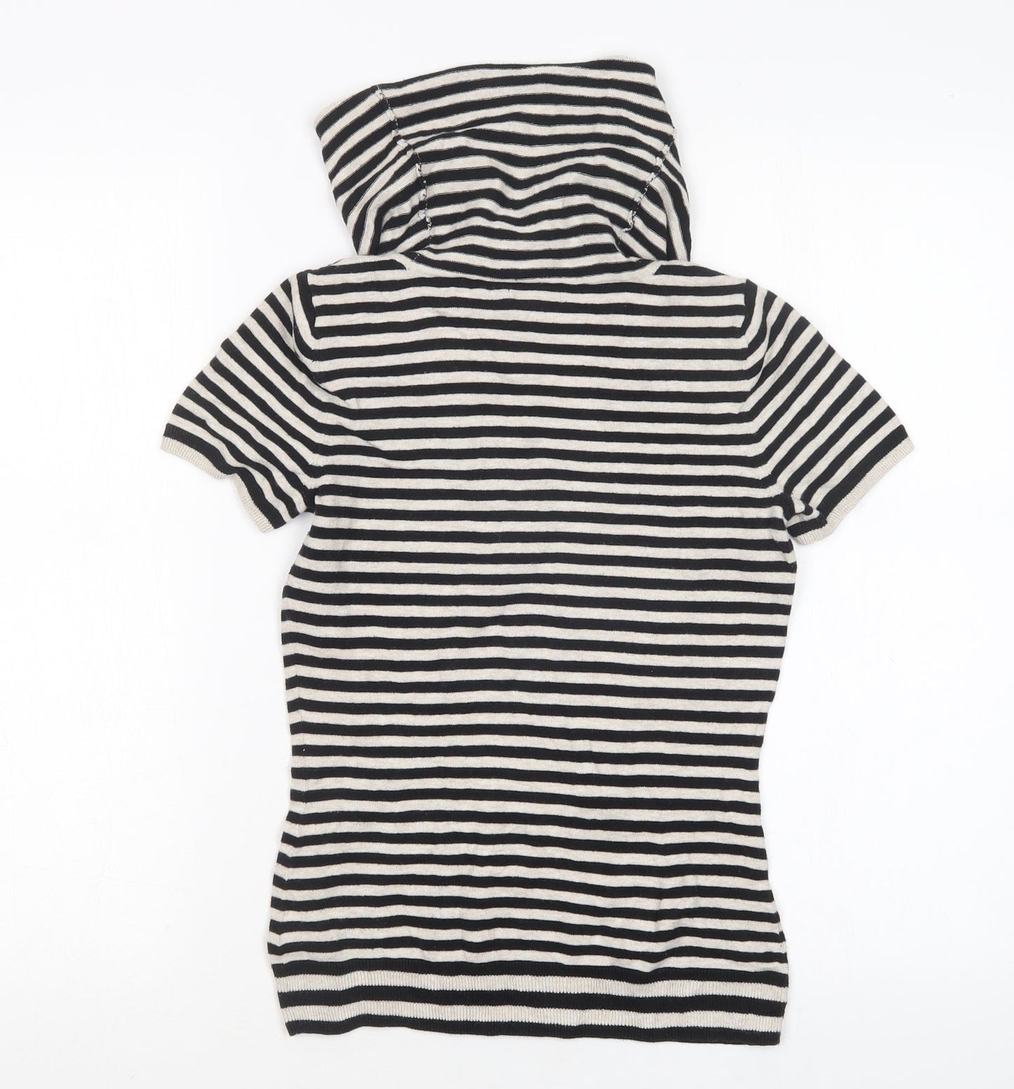 Gap Womens Multicoloured Roll Neck Striped Cotton Pullover Jumper Size XS