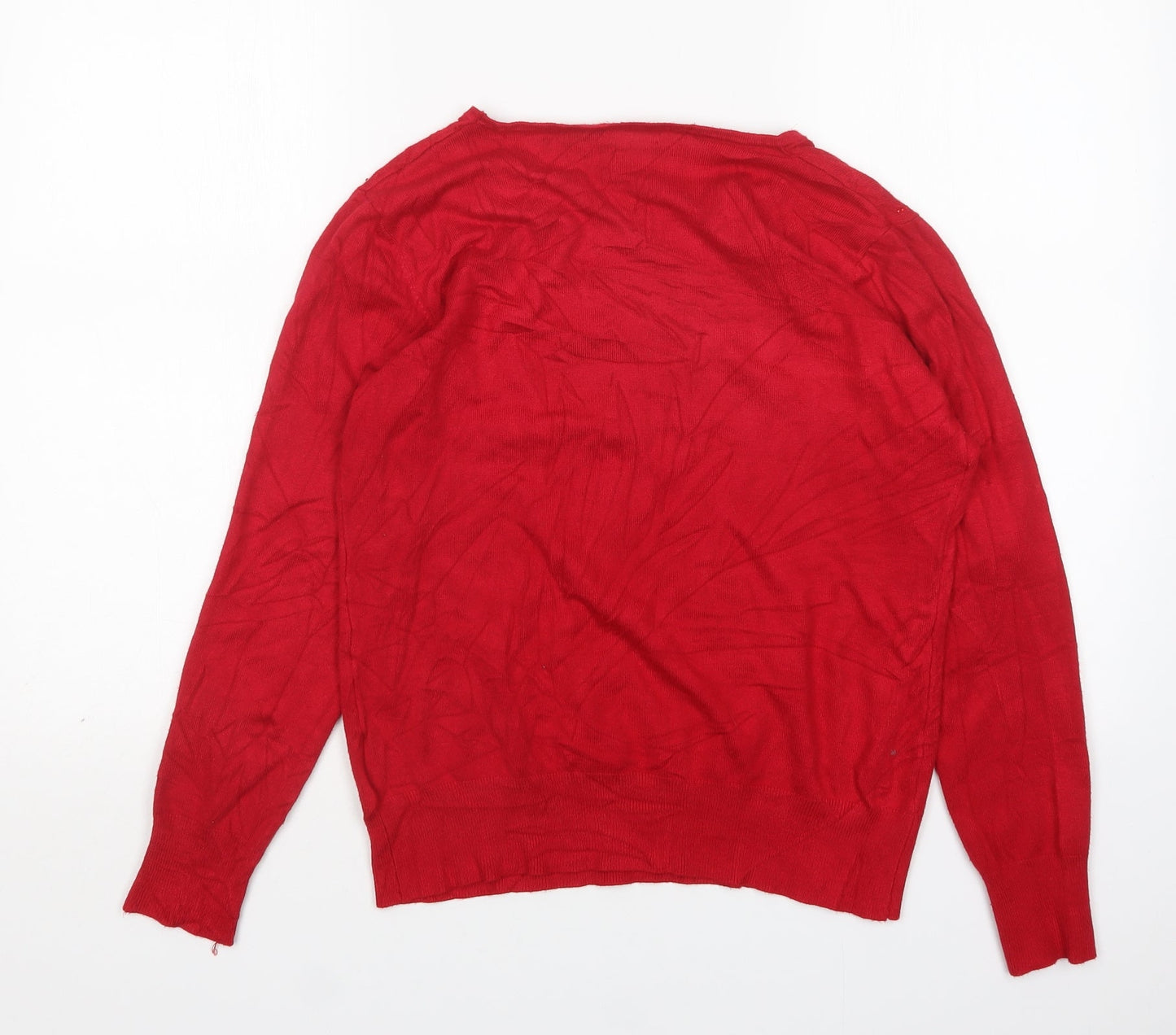 Womens UK Size M Paramour Red Pullover Jumper