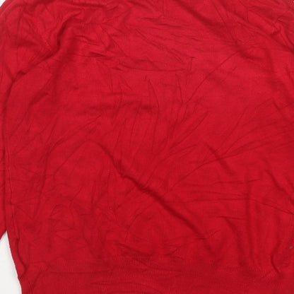 Womens UK Size M Paramour Red Pullover Jumper
