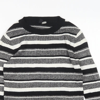 Womens UK Size M H&M Multicoloured Pullover Jumper