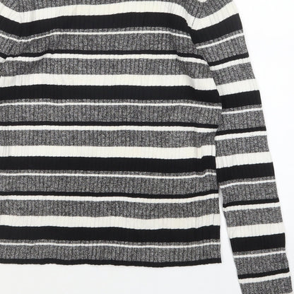 Womens UK Size M H&M Multicoloured Pullover Jumper