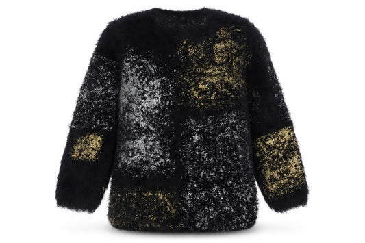 Front view of Sweewë women’s multicoloured round neck polyester jumper, size S