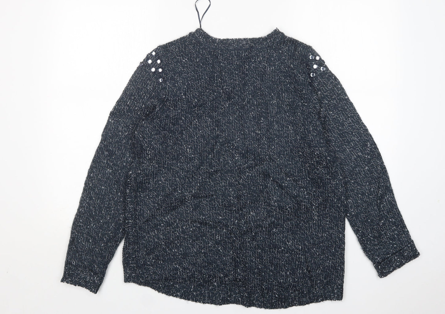 Womens UK Size 14 M&S Green Pullover Jumper