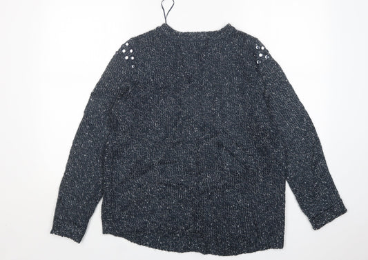 Womens UK Size 14 M&S Green Pullover Jumper