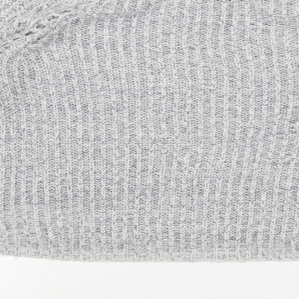 H&M Girls Grey Round Neck  Acrylic Pullover Jumper Size 11-12 Years