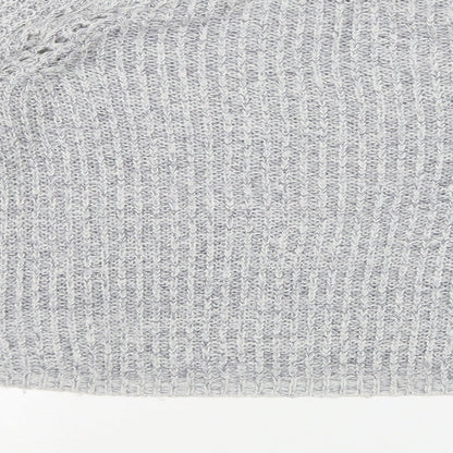 H&M Girls Grey Round Neck  Acrylic Pullover Jumper Size 11-12 Years