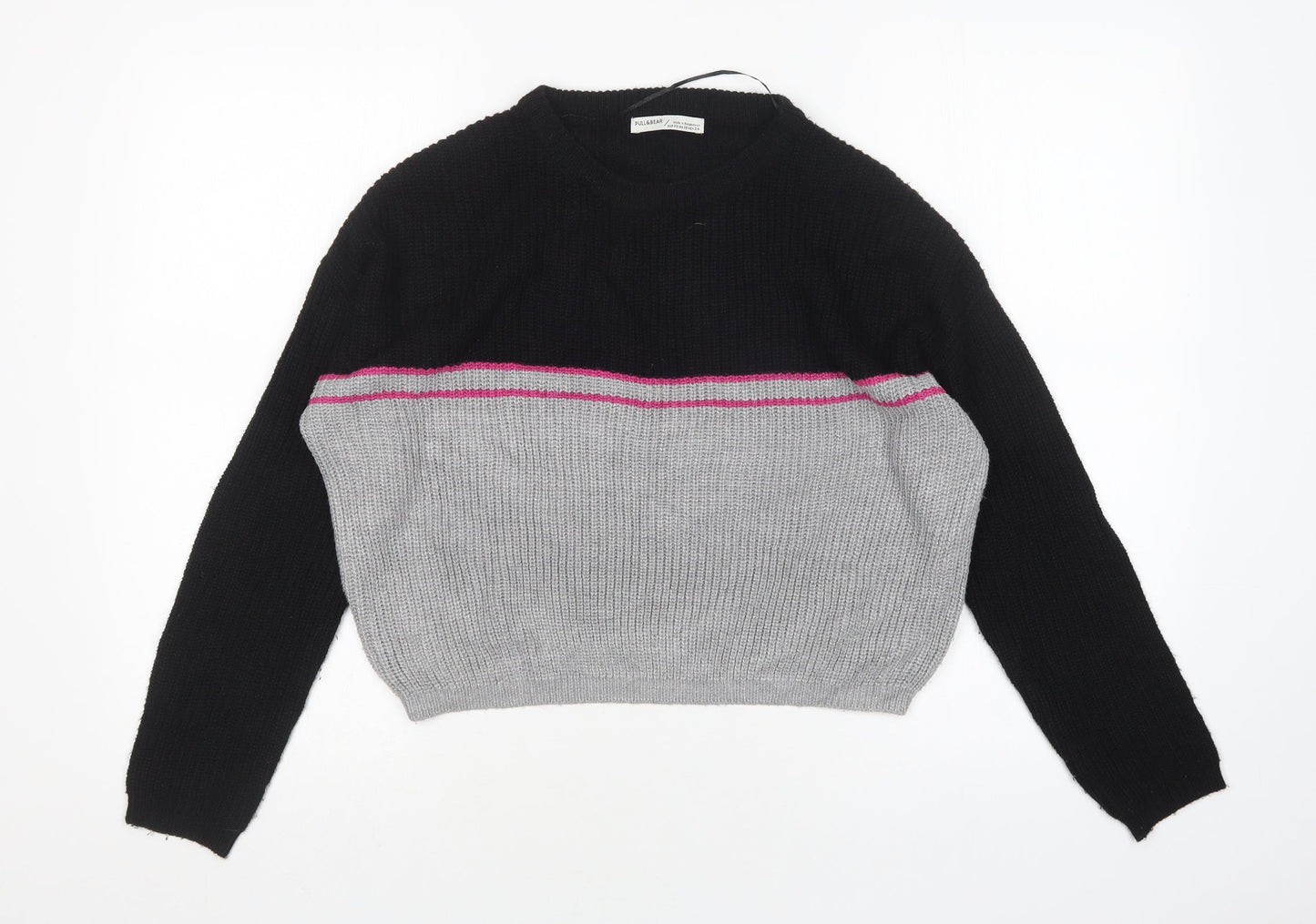 Womens UK Size XS Pull&Bear Multicoloured Pullover Jumper