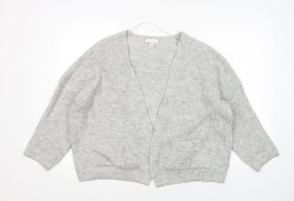 Womens UK Size XS Topshop Grey Cardigan Jumper