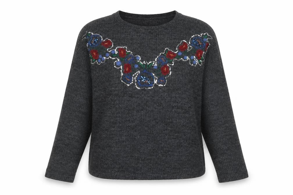 Womens UK Size S Zara Grey Pullover Jumper