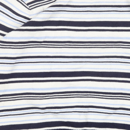 berketex Womens Multicoloured Round Neck Striped Cotton Pullover Jumper Size 10
