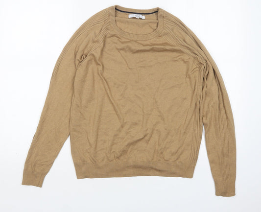Womens UK Size M NEXT Beige Pullover Jumper