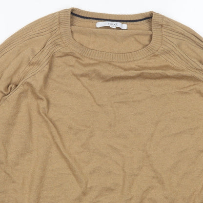 Womens UK Size M NEXT Beige Pullover Jumper
