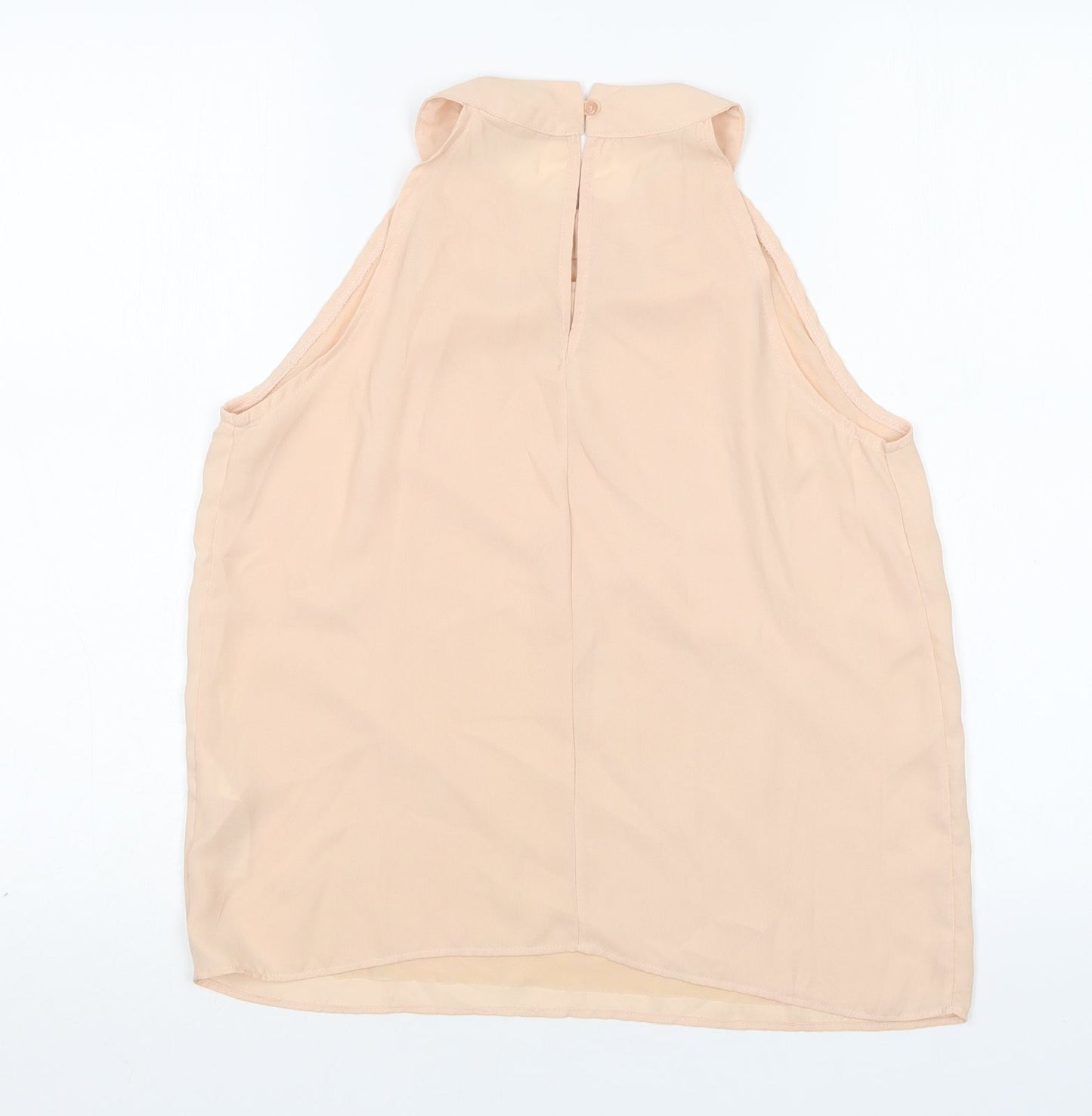 Womens UK Size 10 New Look Beige Basic Blouse