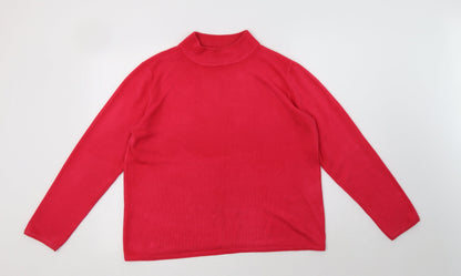 Womens UK Size M BM Pink Pullover Jumper
