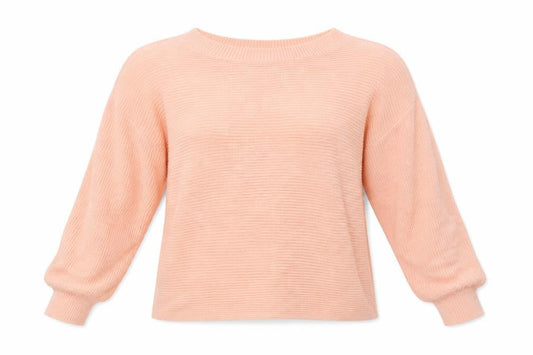 SheIn Womens Pink Boat Neck  Acrylic Pullover Jumper Size L