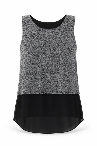 Womens UK Size S QED London Grey Basic Blouse