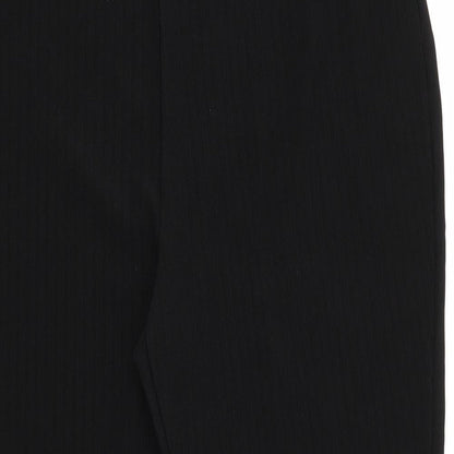 Papaya Womens Black Striped  Trousers  Size 21 in L25 in Regular  - Same colour vertical pattern stripe