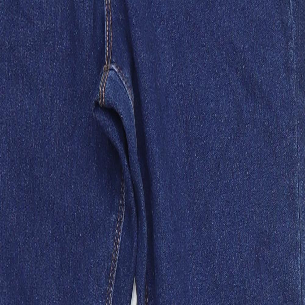 Miss Evie Girls Blue  Cotton Skinny Jeans Size 12-13 Years  Regular Zip - Indigo blue