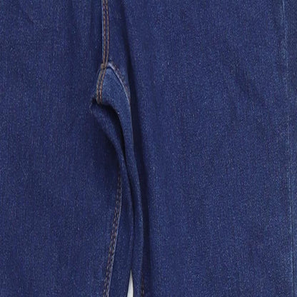 Miss Evie Girls Blue  Cotton Skinny Jeans Size 12-13 Years  Regular Zip - Indigo blue