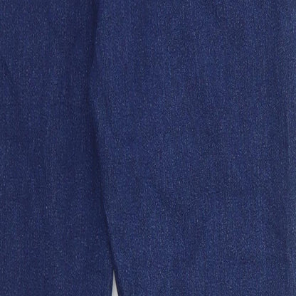 Miss Evie Girls Blue  Cotton Skinny Jeans Size 12-13 Years  Regular Zip - Indigo blue