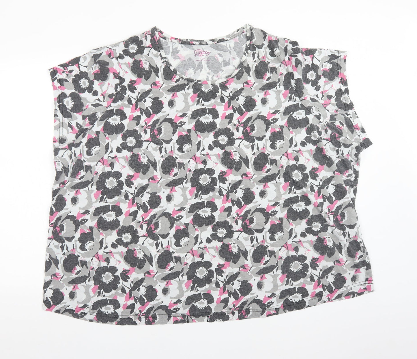 Womens UK Size 34 PRETTY SECRETS Multicoloured Basic T-Shirt
