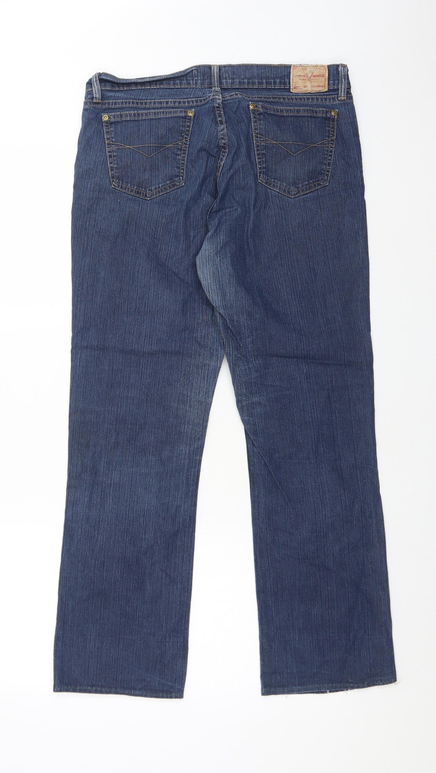 Womens UK Size 14 River Island Regular Fit Snow Pants Blue Trousers
