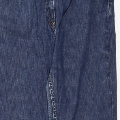 Womens UK Size 14 River Island Regular Fit Snow Pants Blue Trousers