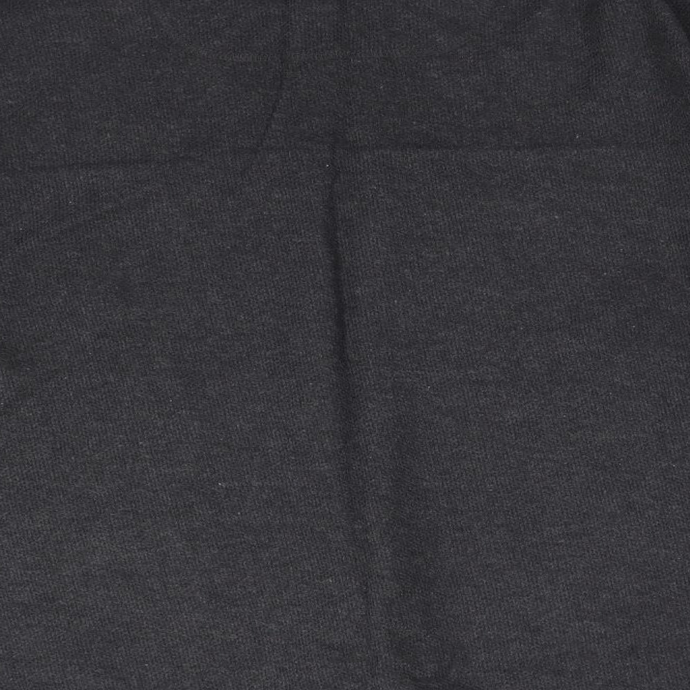 TNX Mens Grey V-Neck  Cotton Pullover Jumper Size L