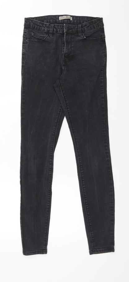DENIM CO Womens Black  Cotton Skinny Jeans Size 12 L30 in Regular