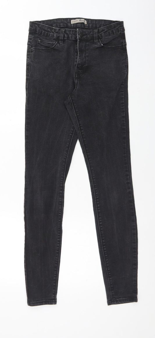 DENIM CO Womens Black  Cotton Skinny Jeans Size 12 L30 in Regular
