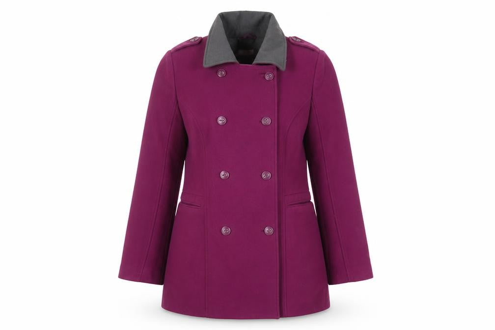 Womens UK Size 14 Simply Be Pink Overcoat