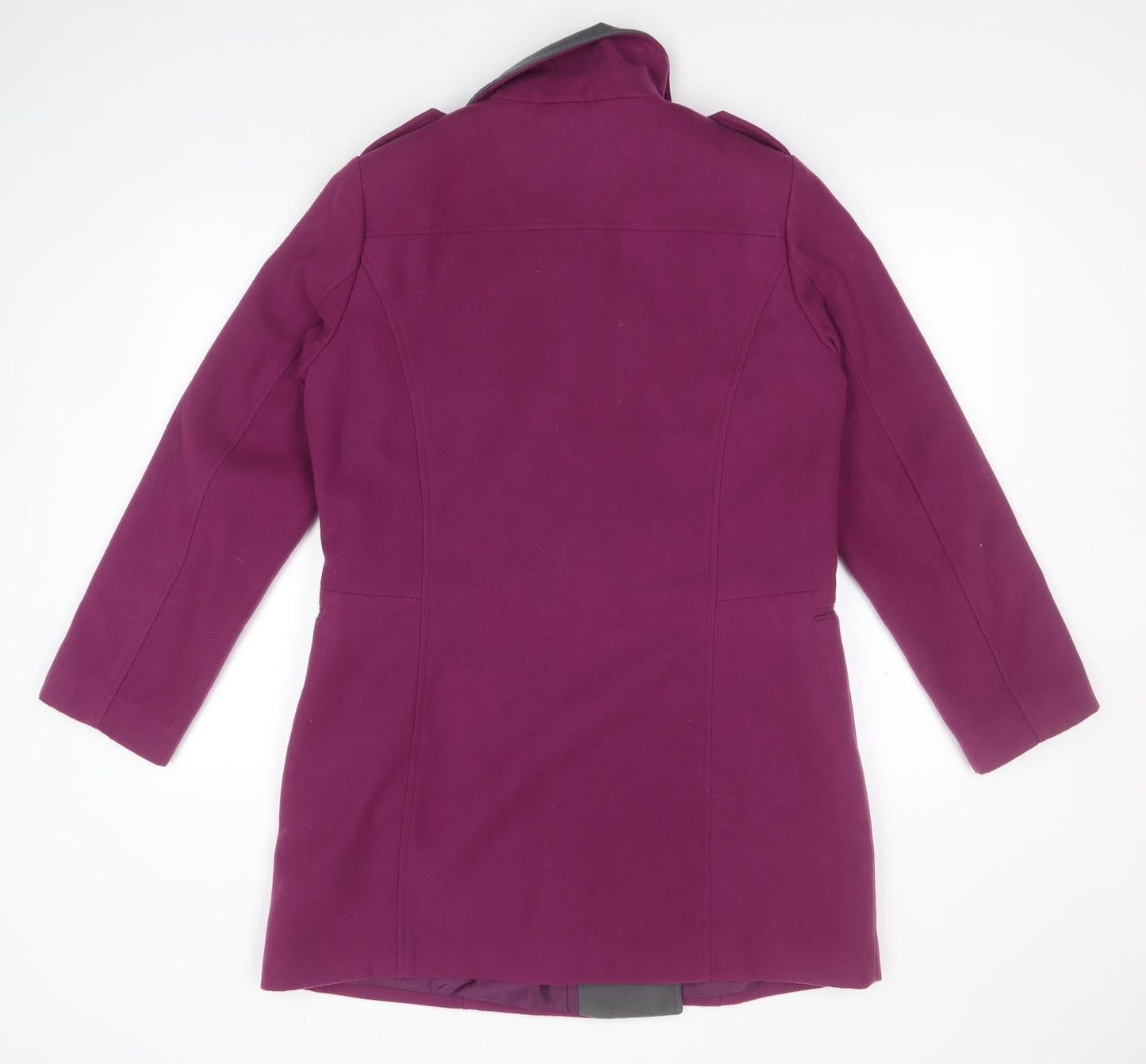 Womens UK Size 14 Simply Be Pink Overcoat