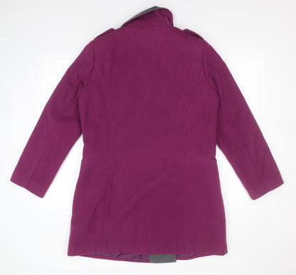Womens UK Size 14 Simply Be Pink Overcoat