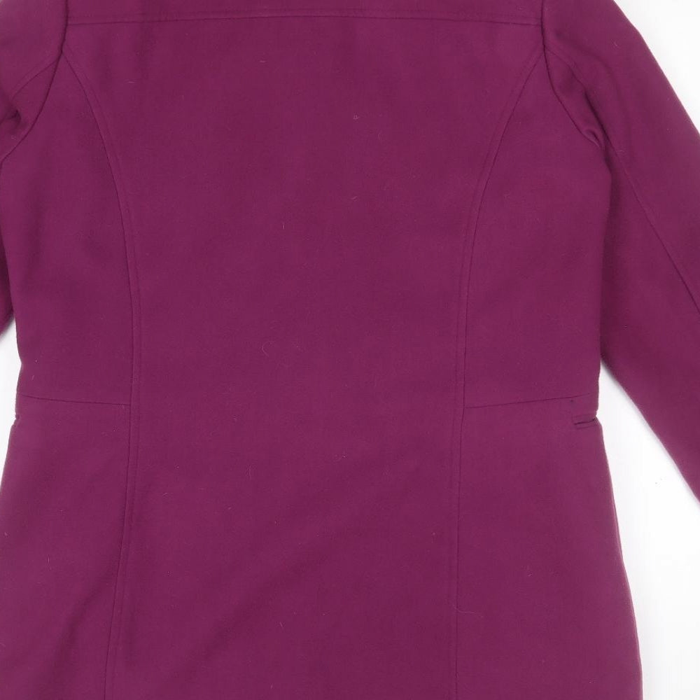 Womens UK Size 14 Simply Be Pink Overcoat