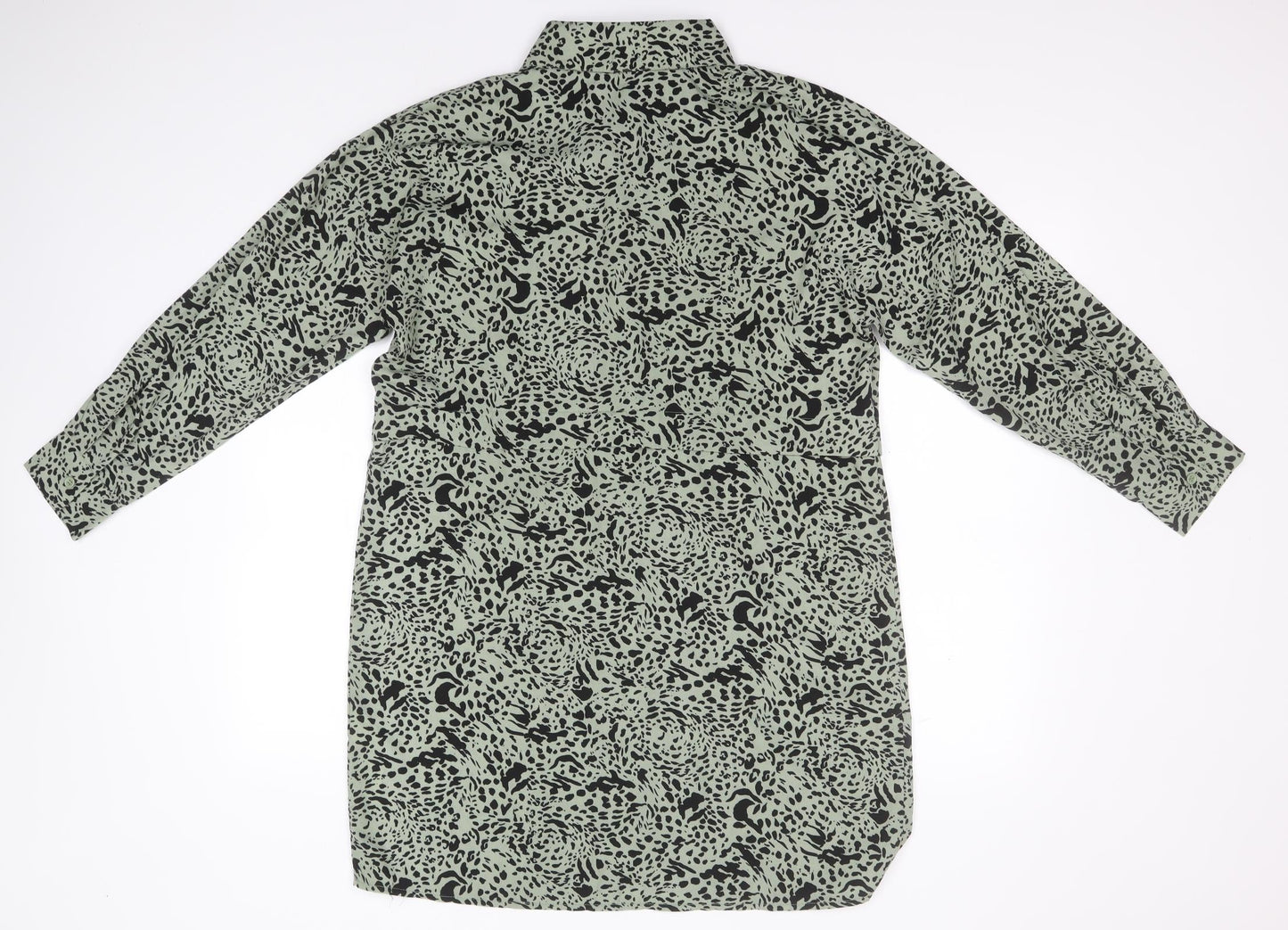 Womens UK Size 6 Missguided Brown Basic Button-Up