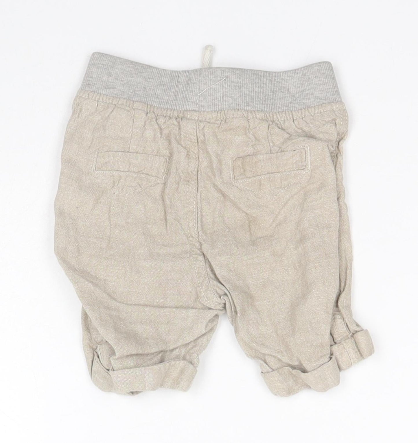 Primark Baby Brown  Linen Track Pants Leggings Size 12-18 Months