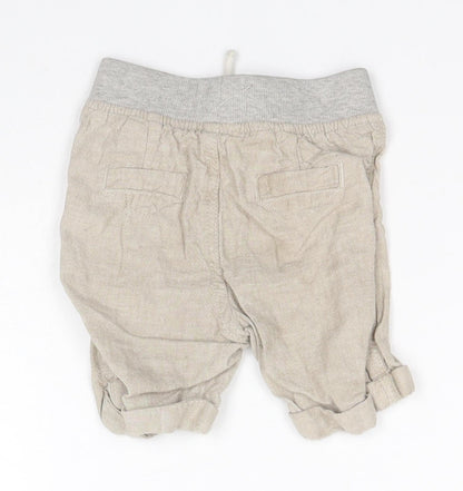Primark Baby Brown  Linen Track Pants Leggings Size 12-18 Months