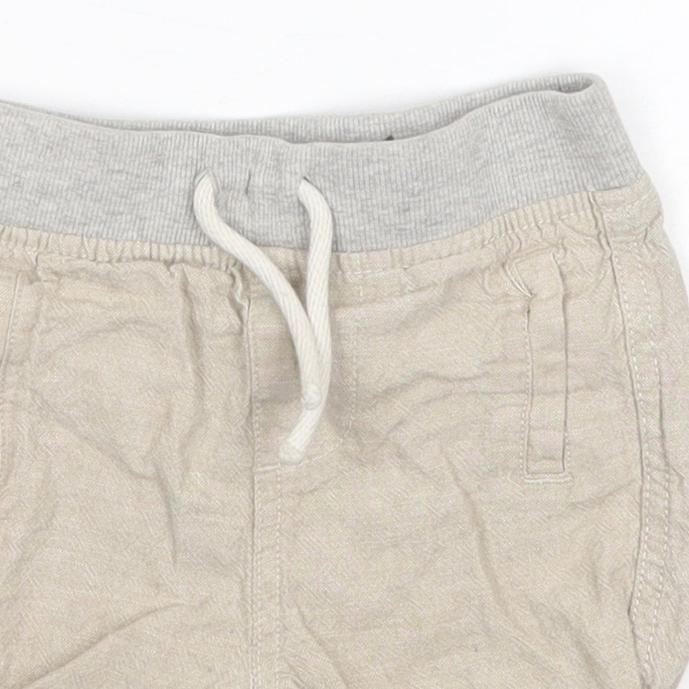 Primark Baby Brown  Linen Track Pants Leggings Size 12-18 Months