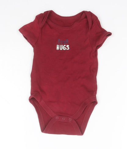 Primark Baby Red  Cotton Leotard One-Piece Size 9-12 Months   - Bear Hugs