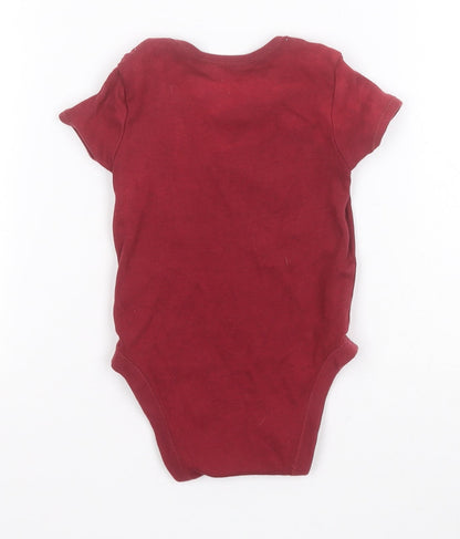 Primark Baby Red  Cotton Leotard One-Piece Size 9-12 Months   - Bear Hugs