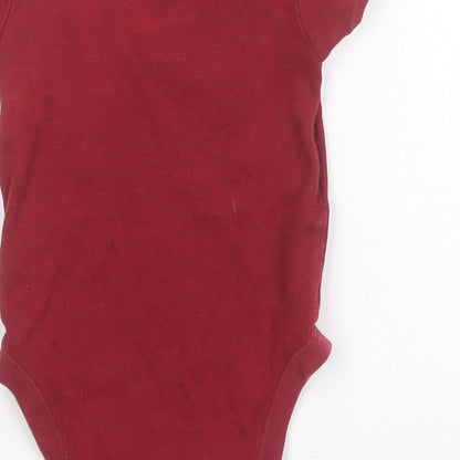 Primark Baby Red  Cotton Leotard One-Piece Size 9-12 Months   - Bear Hugs