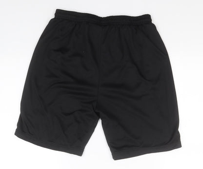 Jazz Boys Black  Polyester Sweat Shorts Size XL  Regular  - Ysgol Brynrefail
