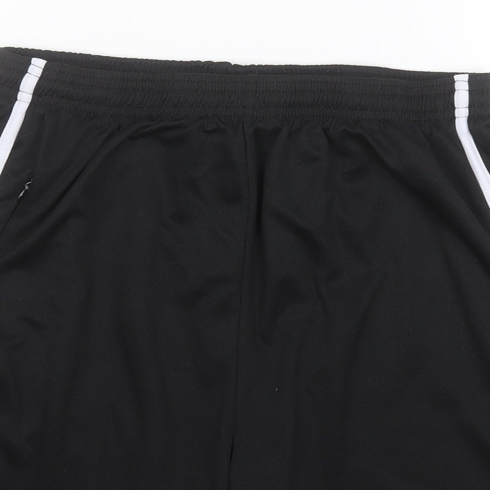 Jazz Boys Black  Polyester Sweat Shorts Size XL  Regular  - Ysgol Brynrefail