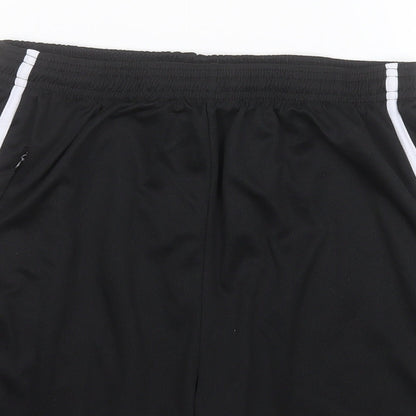 Jazz Boys Black  Polyester Sweat Shorts Size XL  Regular  - Ysgol Brynrefail
