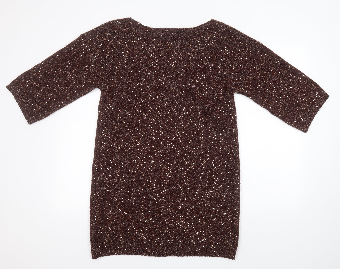 Womens UK Size XS Oasis Gold Pullover Jumper