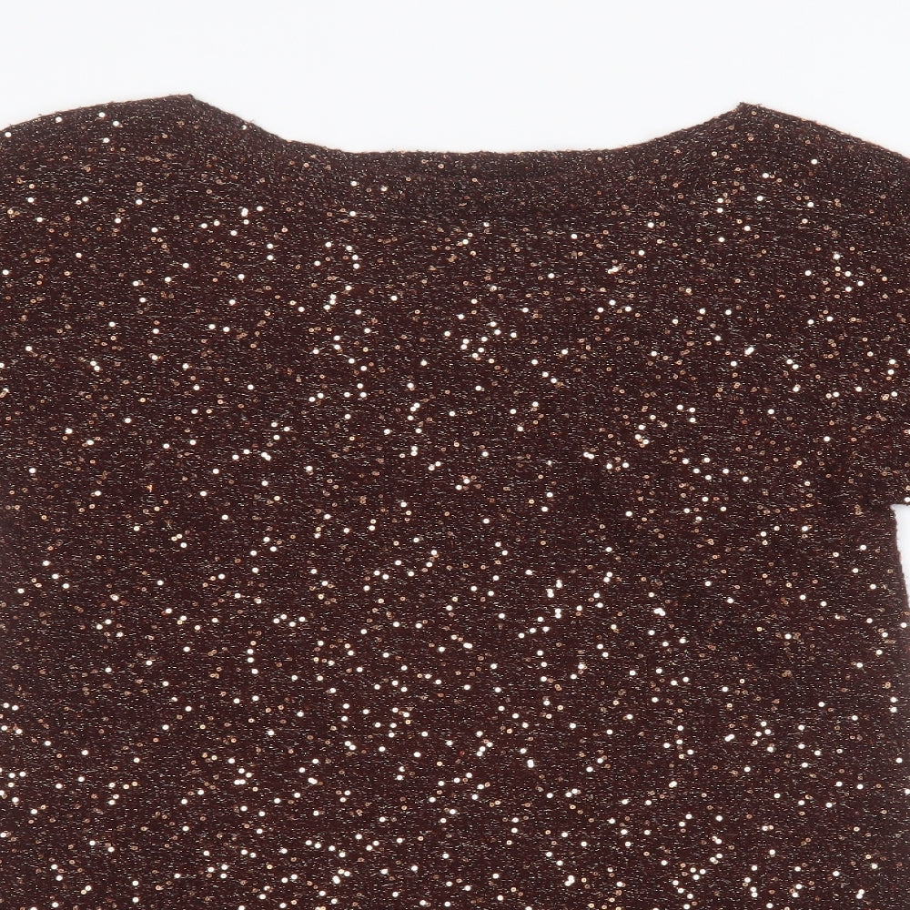 Womens UK Size XS Oasis Gold Pullover Jumper