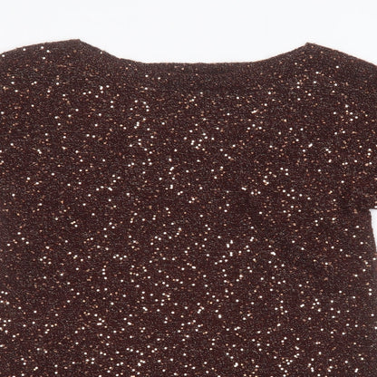 Womens UK Size XS Oasis Gold Pullover Jumper