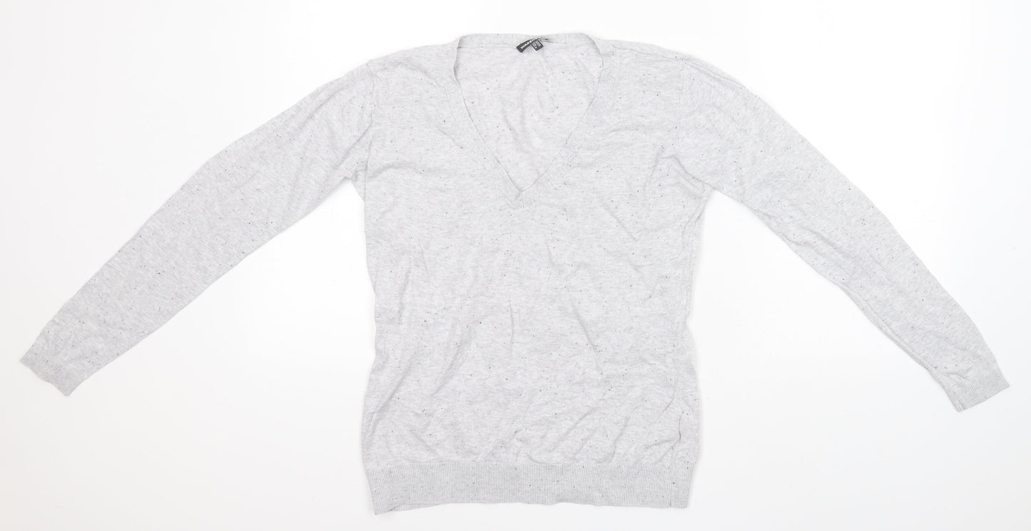Womens UK Size 10 Warehouse Grey Pullover Jumper